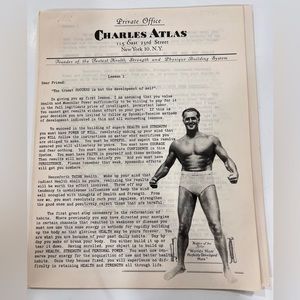 CHARLES ATLAS 1940s-50s SYSTEM OF HEALTH, STRENGTH, PHYSIQUE LESSION PLANS 1 - 7